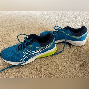 ASICS boys running sneaks.   Used.  Good condition.  Only worn a few times.